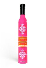 Wine Bottle Umbrella - Pink Boho
