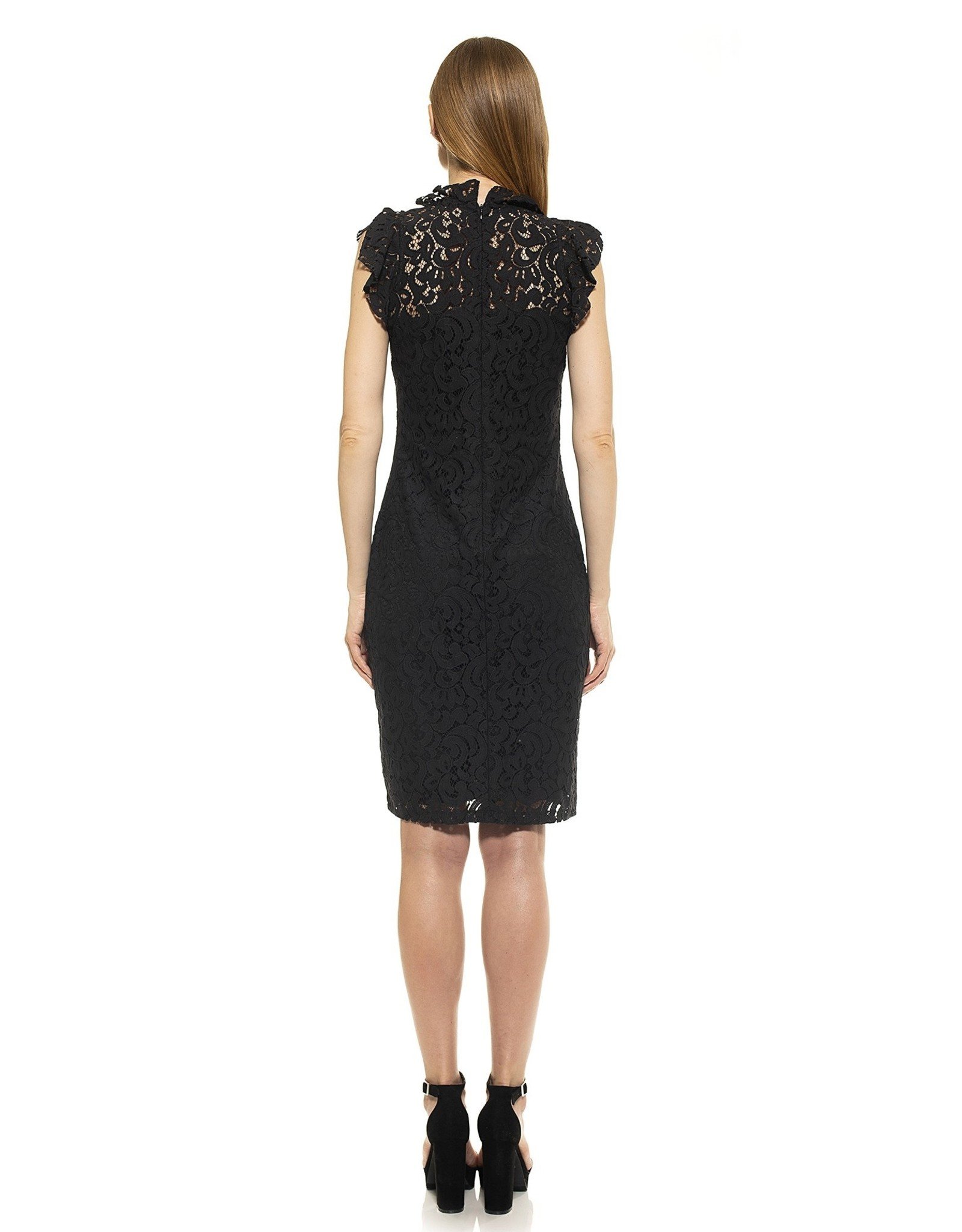 Lace Cap Sleeve Sheath - Pinktini