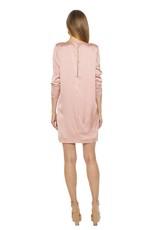 Blush Satin Shift Dress