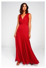 V-Neck Asymmetric Gown