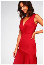 V-Neck Asymmetric Gown