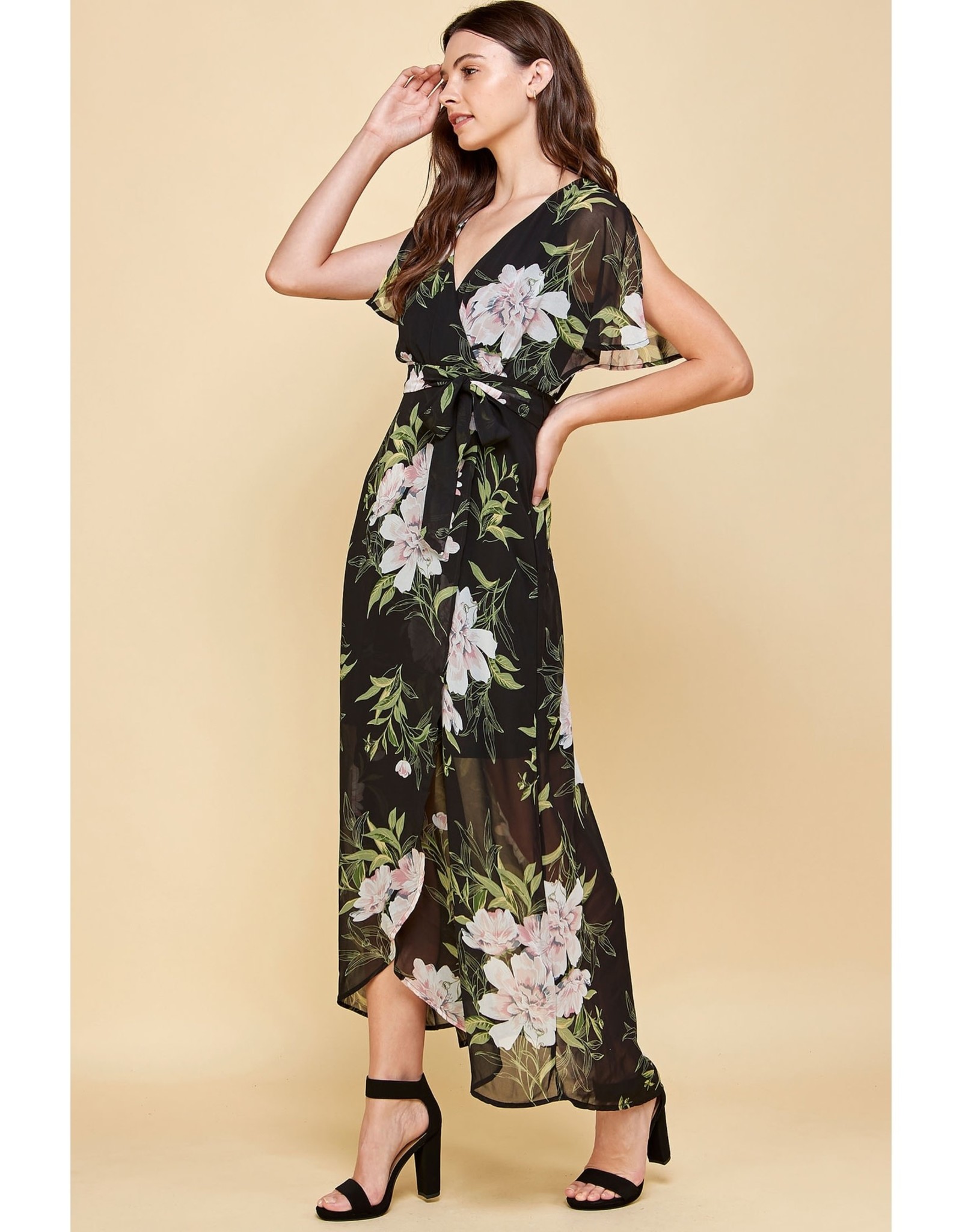 Floral High Low Maxi