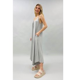Soft Knit Jumpsuit Grey