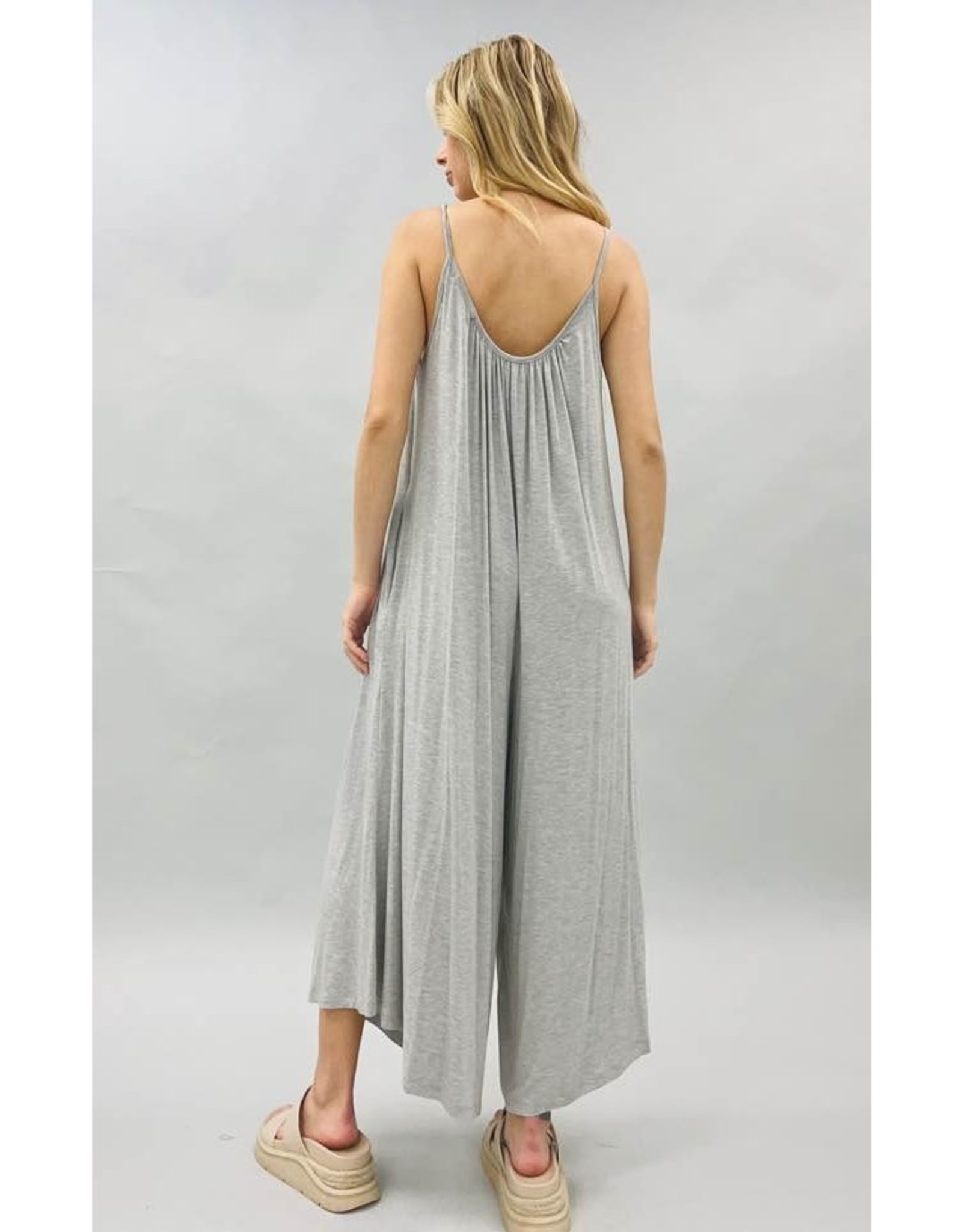 Soft Knit Jumpsuit Grey