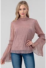 Metallic Mauve w/Bell Sleeve