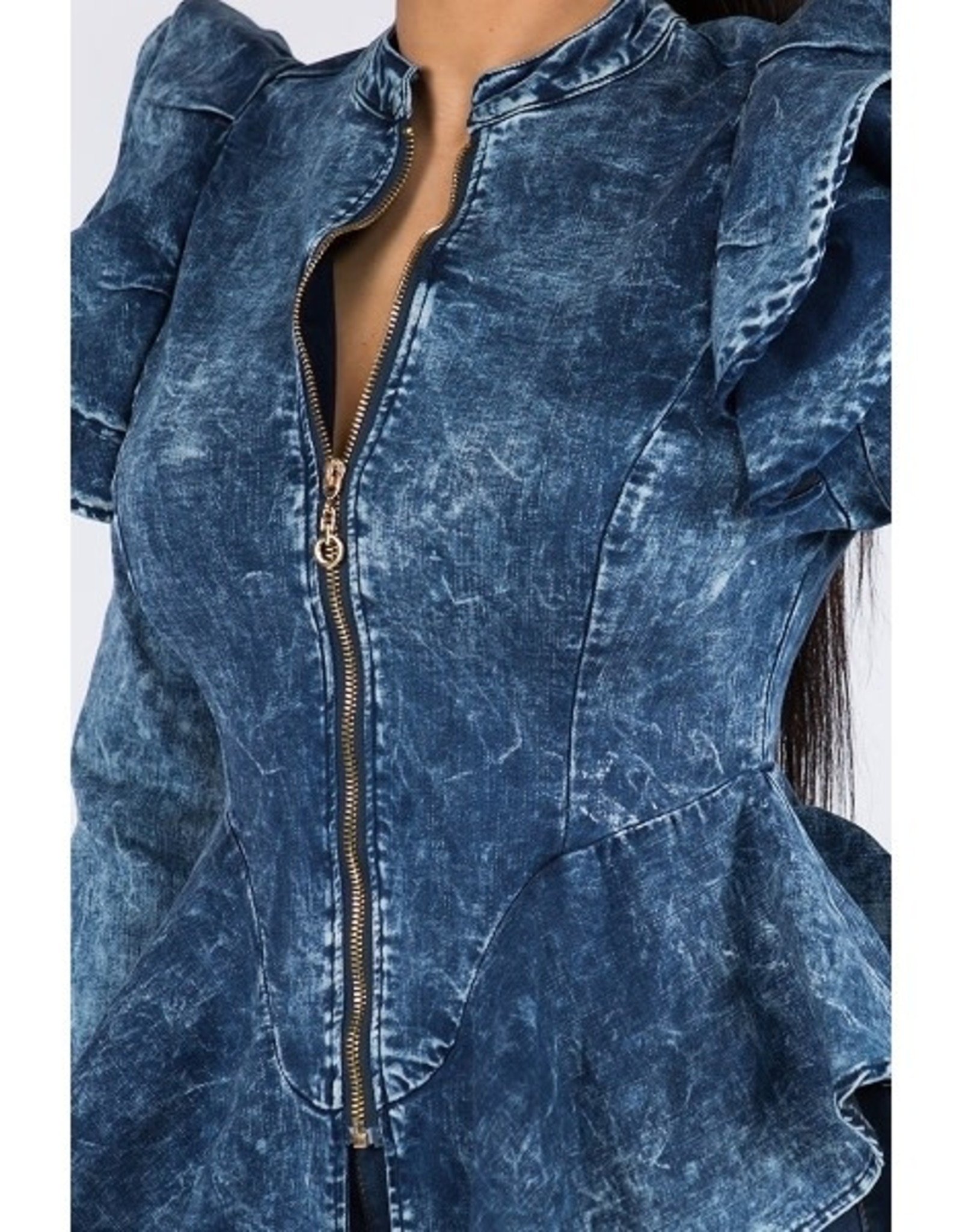 Stretch Washed Denim Jacket