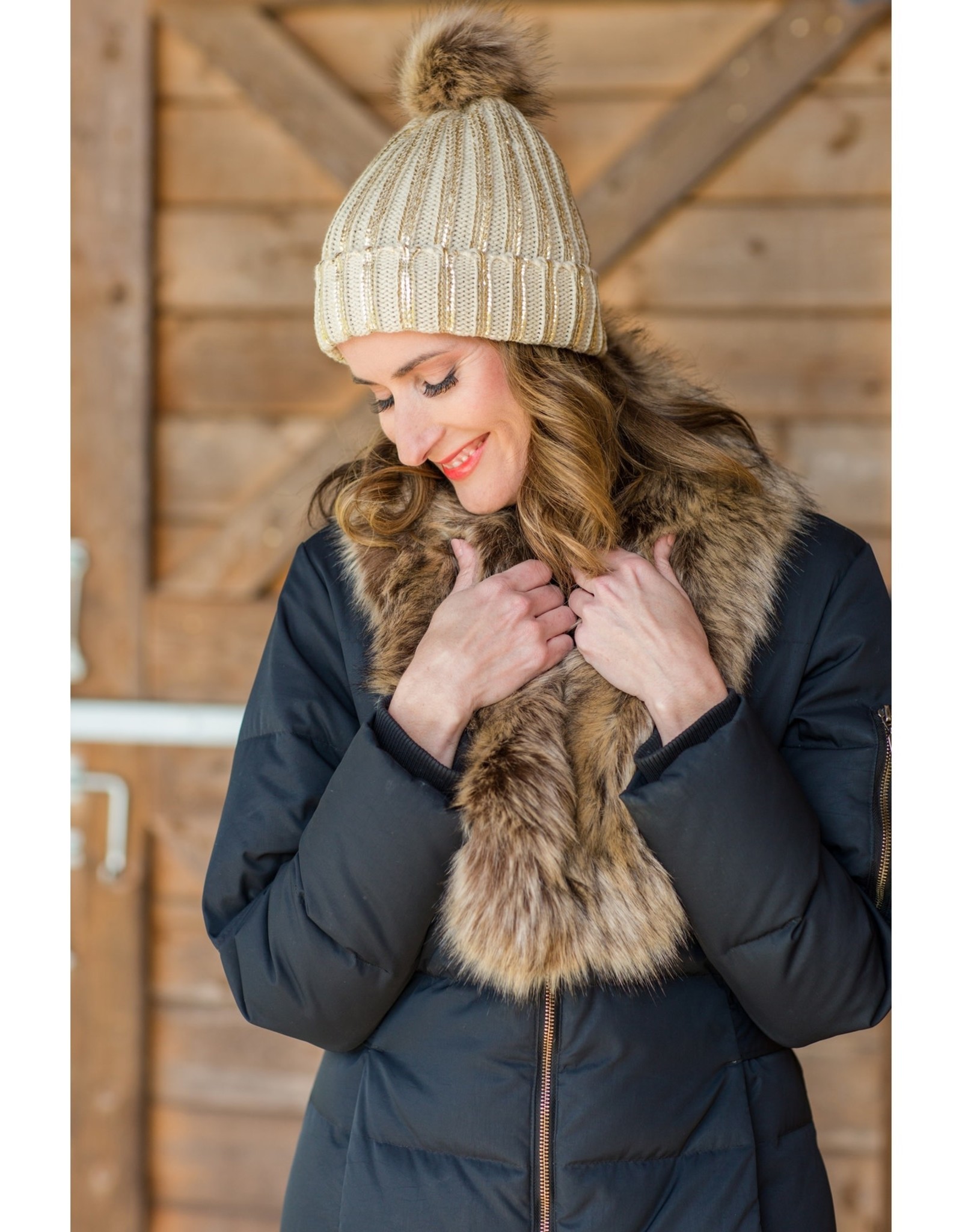 Tawny Faux Fur Collar