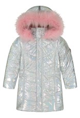 Girls Shimmer Bubble Coat