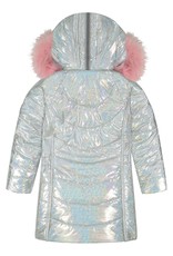 Girls Shimmer Bubble Coat