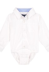 White Poplin Button-Down 18-24 Months