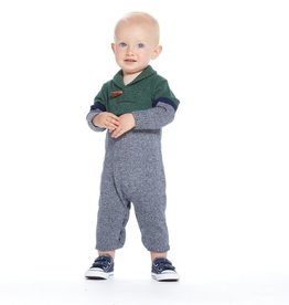 Baby Boys Sweater Knit Coverall w/Booties - Green