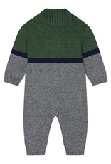 Baby Boys Sweater Knit Coverall w/Booties - Green