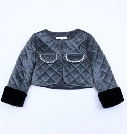 Girls' Quilted Crop Jkt