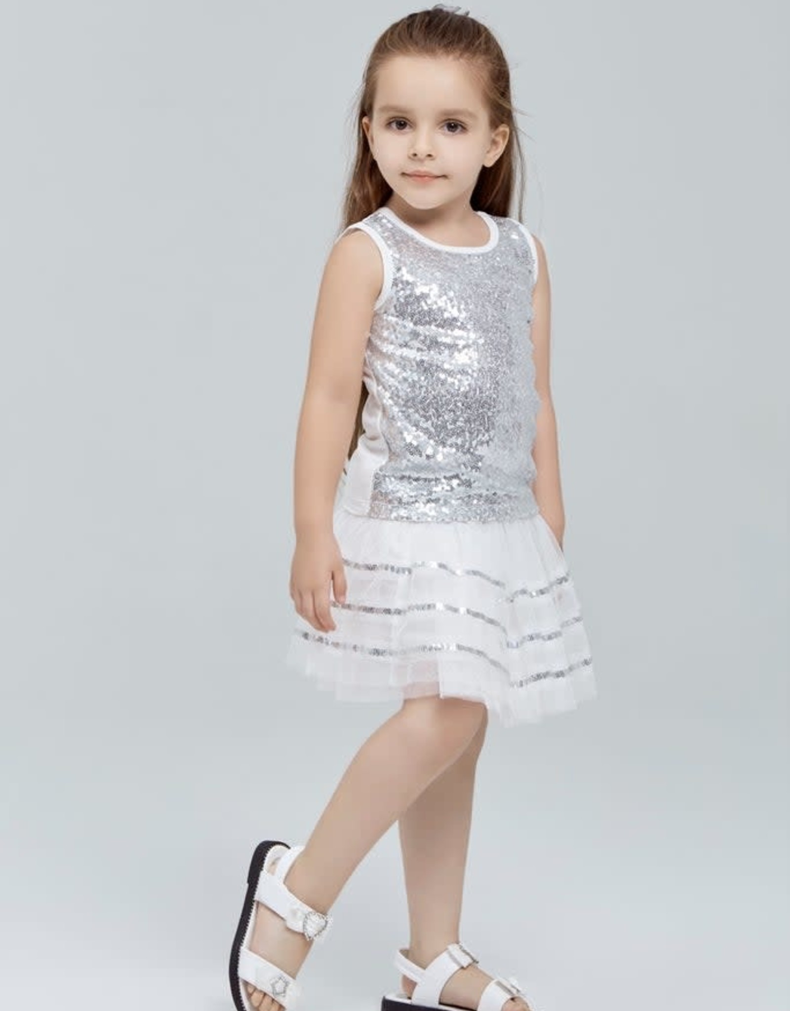 Silver Sequin Tank