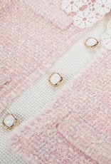 Girls' Lace Collar  Sparkle Tweed Dress