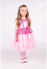 Girls' Pink Sequin Tulle Dress