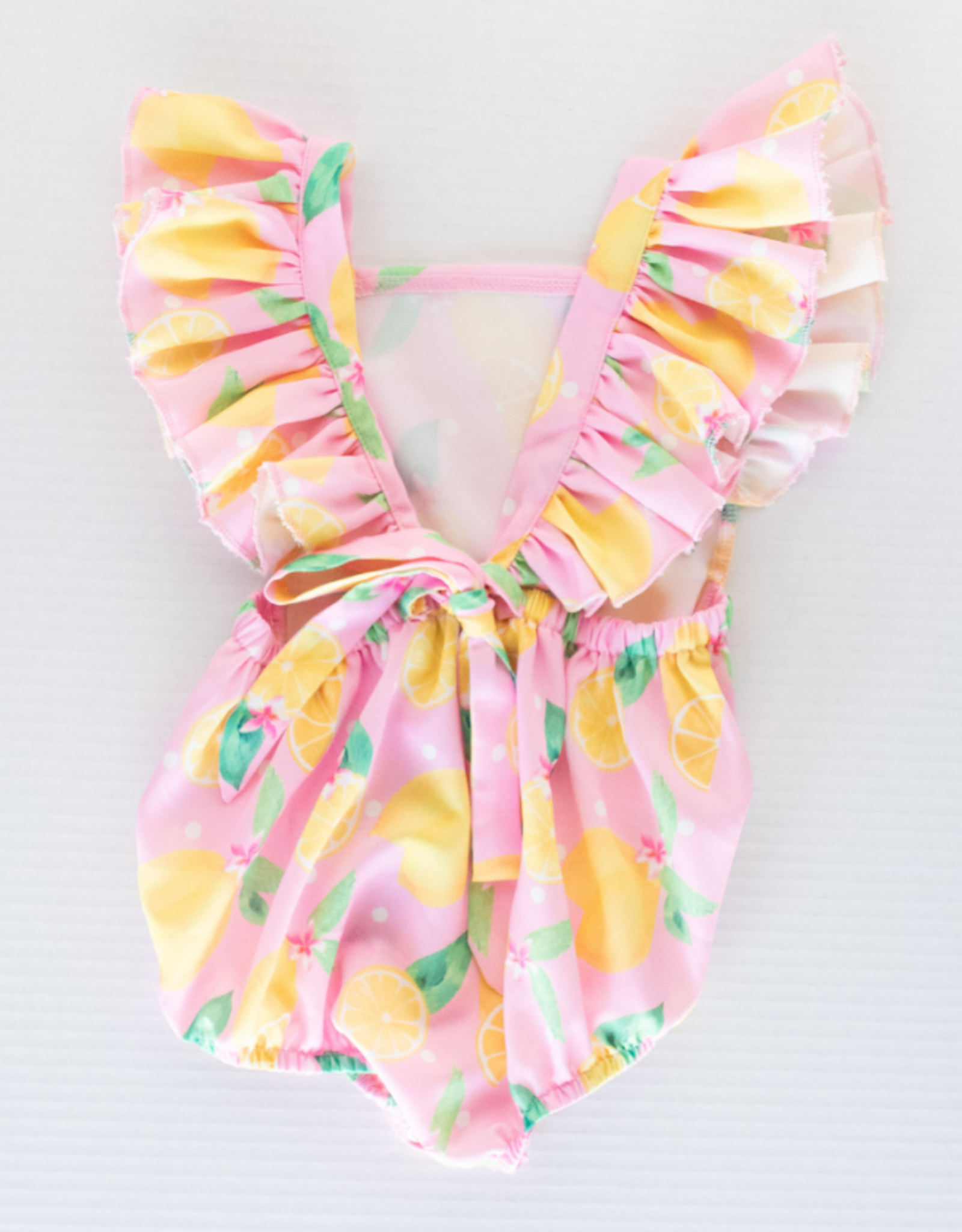 Pink Lemonade Ruffle Onesie