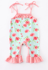 Floral Ruffle Baby Romper