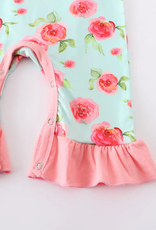 Floral Ruffle Baby Romper