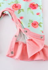 Floral Ruffle Baby Romper