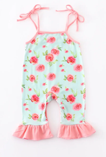 Floral Ruffle Baby Romper