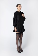 Sparkle Tweed Pleated Skirt