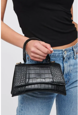 Faux Croc Crossbody