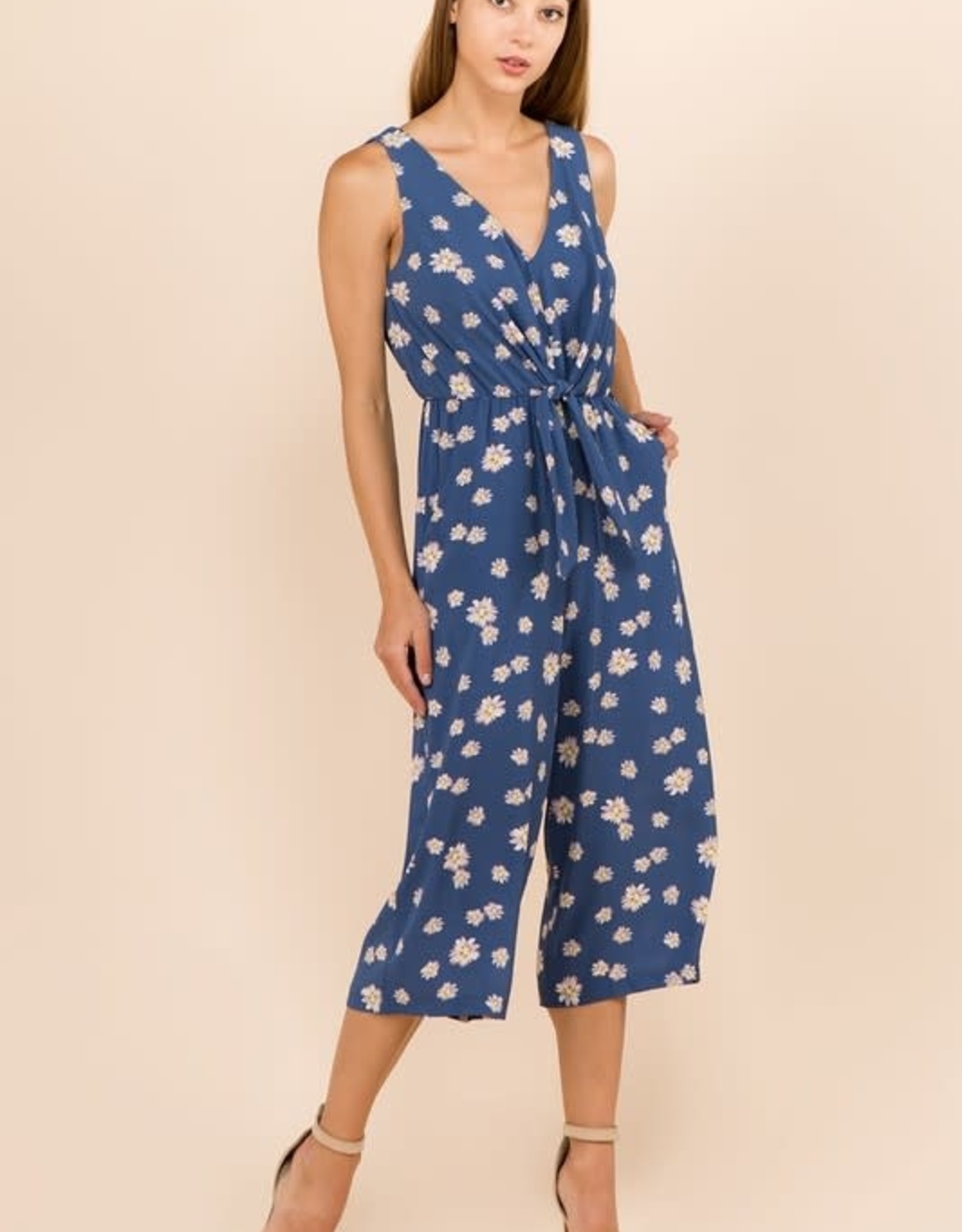 Floral Gaucho Jumpsuit