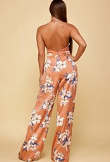 Floral Halter Jumpsuit