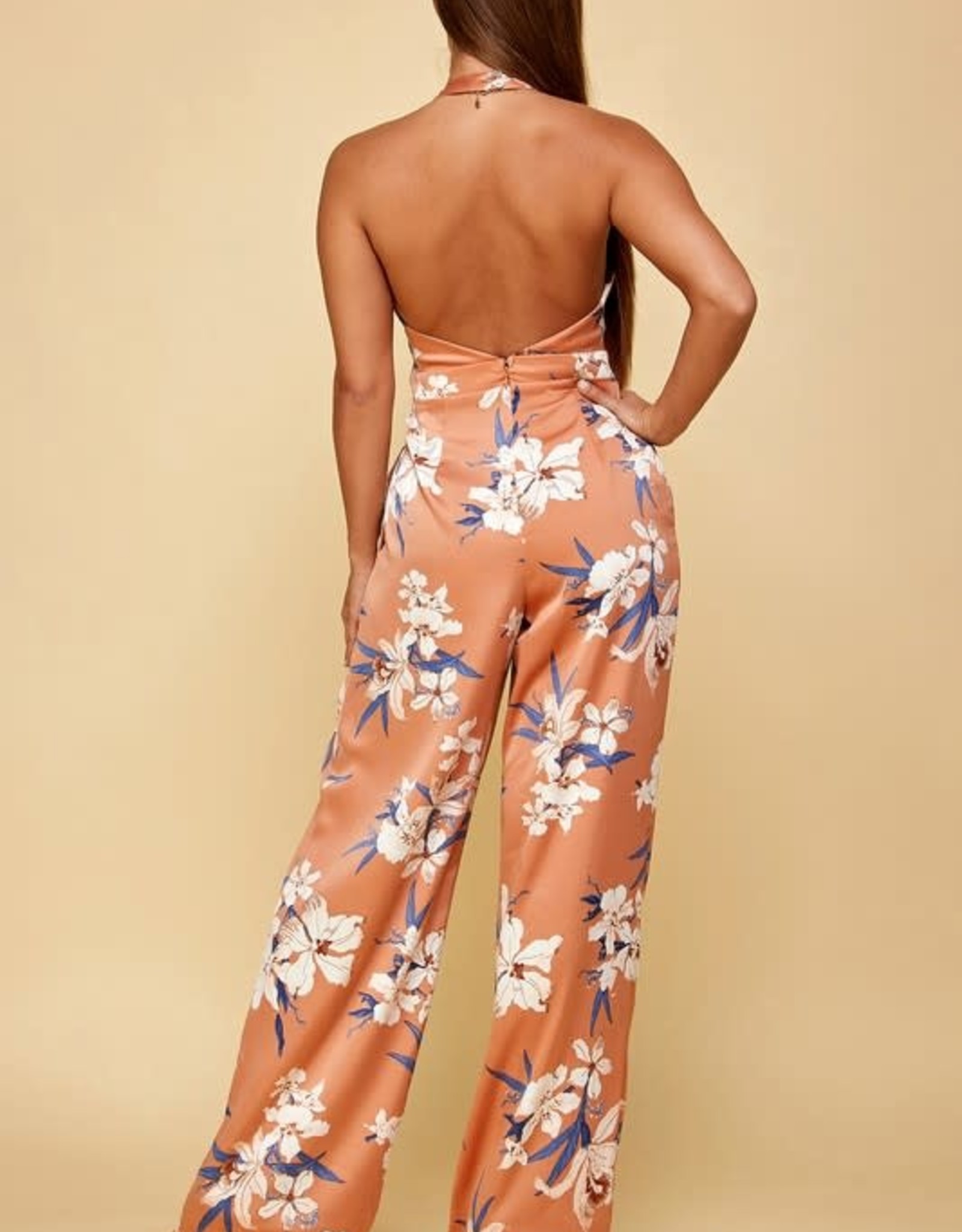 Floral Halter Jumpsuit