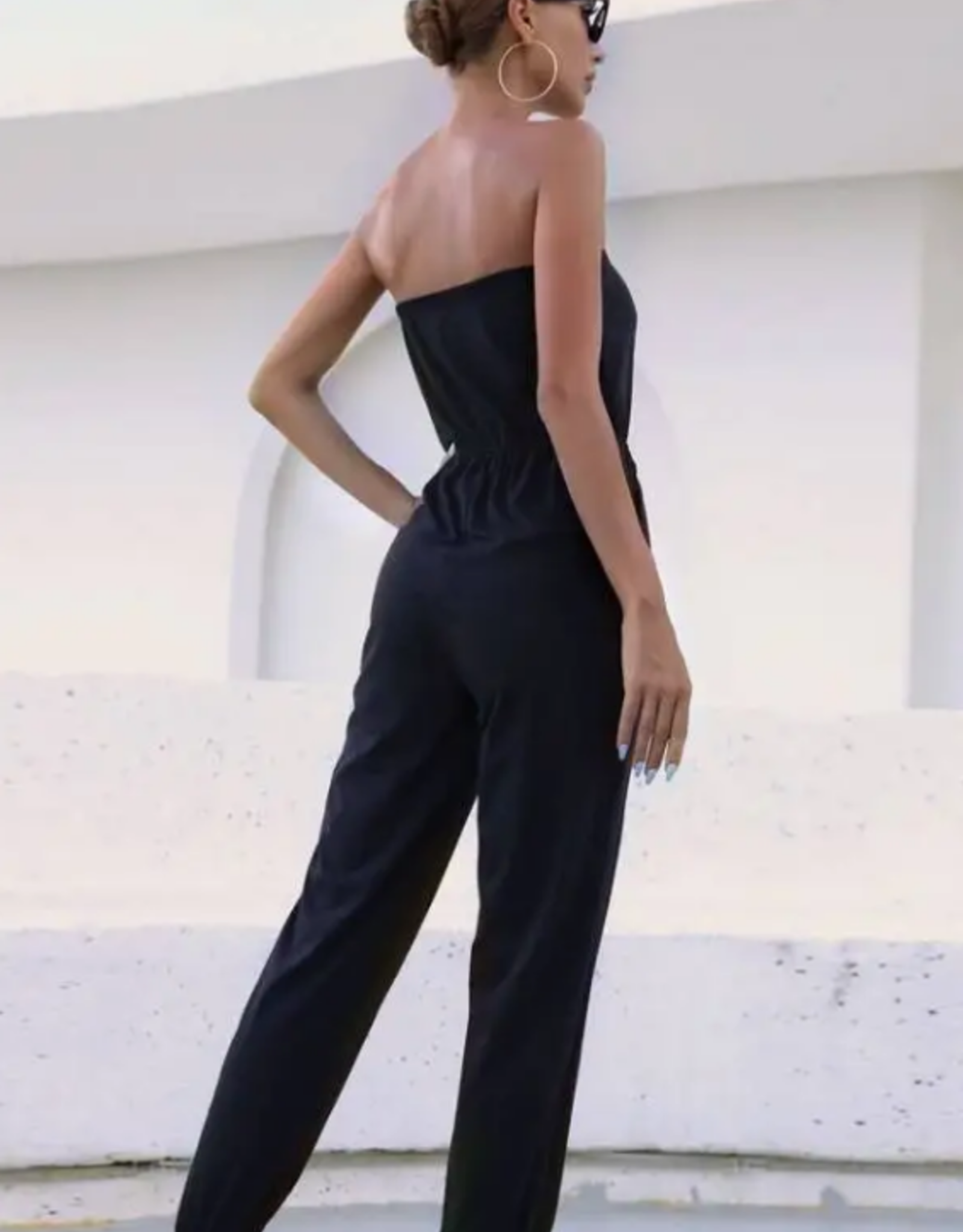 Strapless Jumpsuit Blk