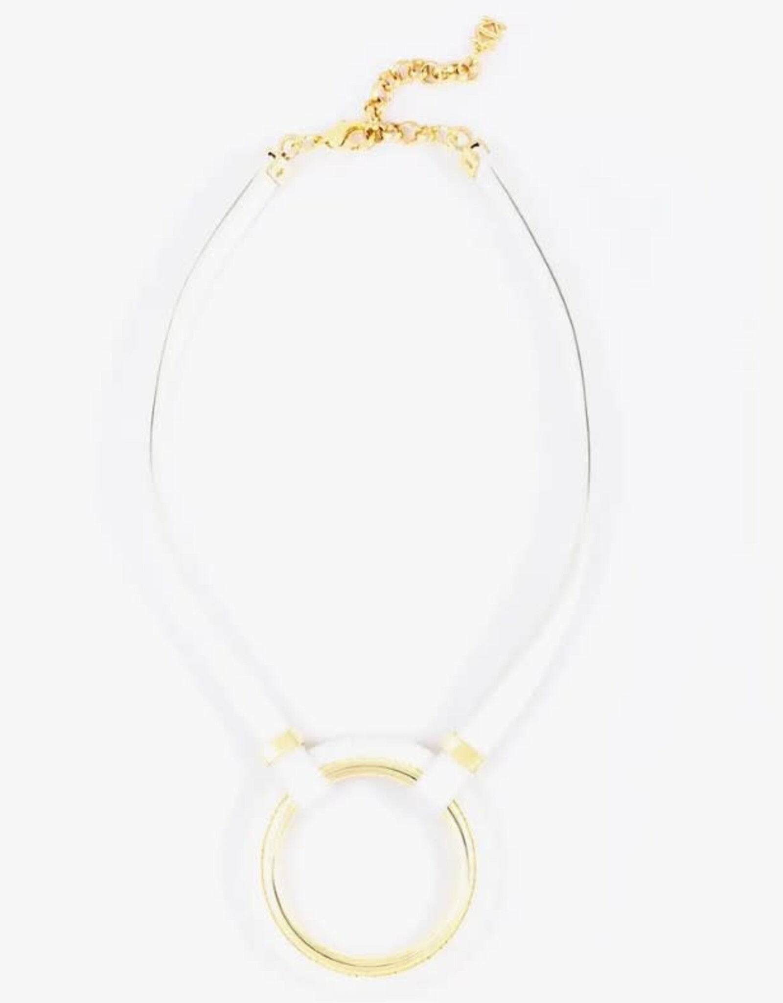 Golden Halo Pendant Necklace