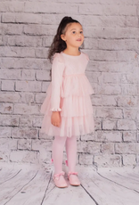 Girls' Long Sleeve Layered Tulle Dress