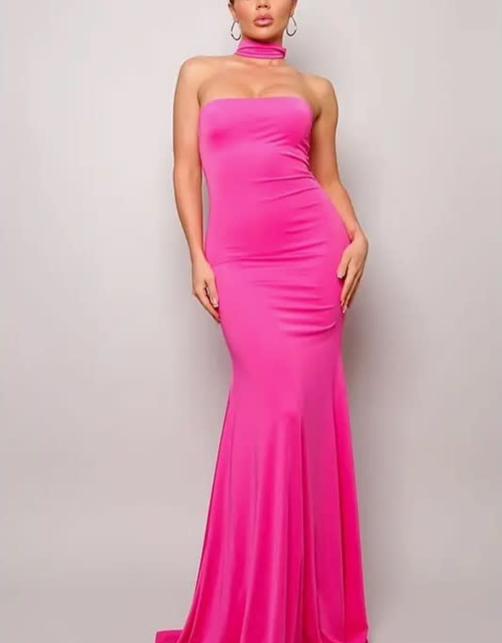 Choker Neck Gown