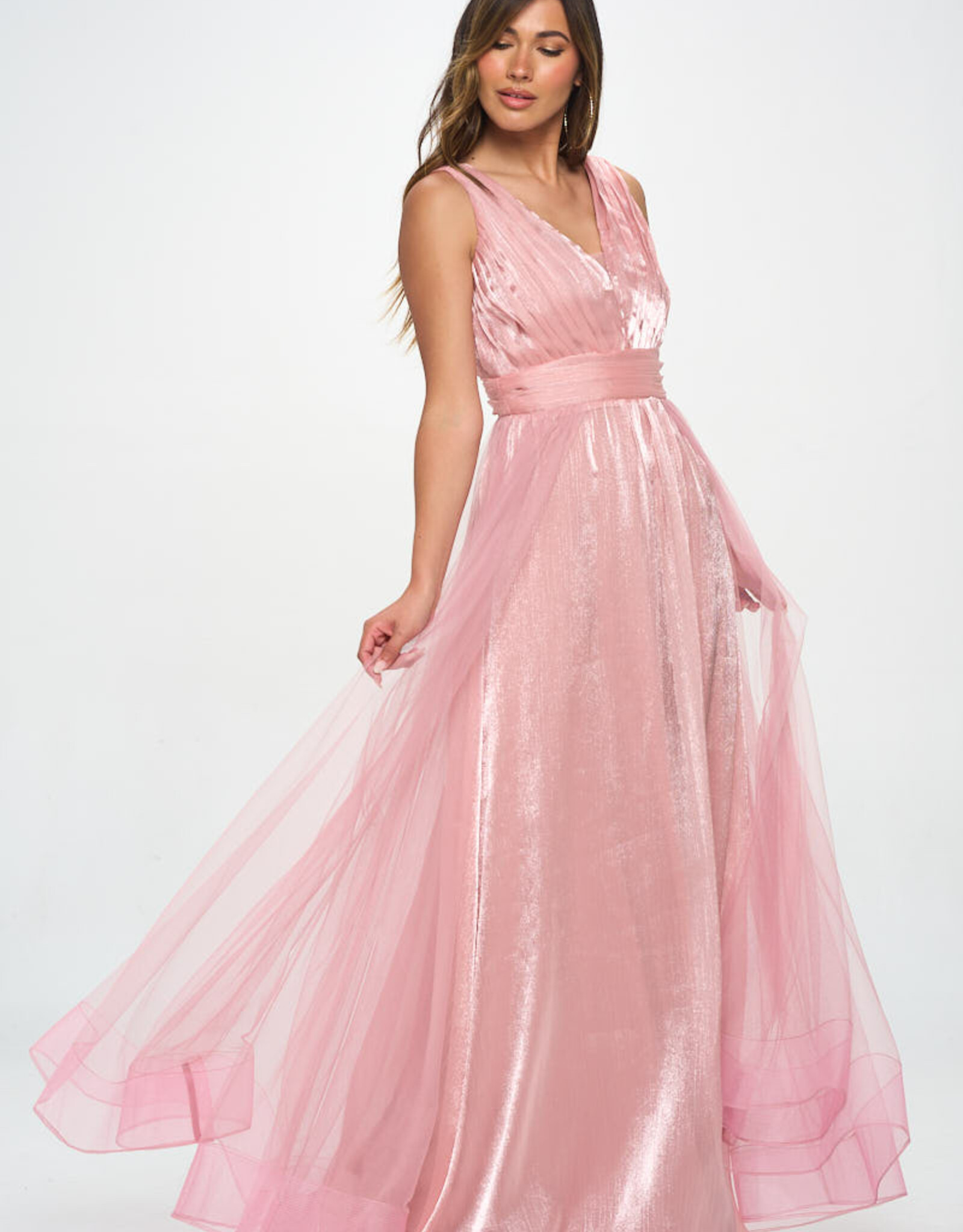 Shimmer Tulle Gown