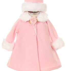 Baby Fleece Cape Coat w/Hat