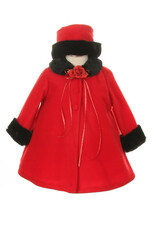 Baby Fleece Cape Coat w/Hat
