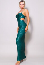 Sequin Cut-Out Gown