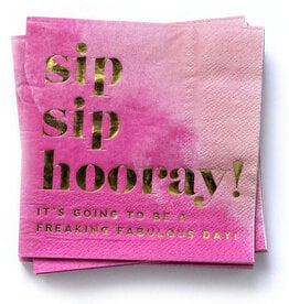 Sip Sip Hooray Cocktail Napkins 20ct