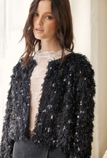 Feathered Sequin Jacket