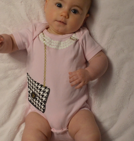 Onesie Houndstooth 12-18 Months Pink