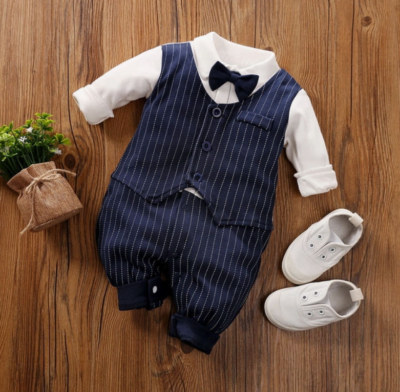 Buy Bestoppen Newborn Infant Baby Boy Girls Clothing Outfits Cute  Sleeveless Striped Romper V Neck Button Jumpsuit Baby Birthday Gift Soft  Cotton Clothes for 1-2 Years Old Online at desertcartINDIA