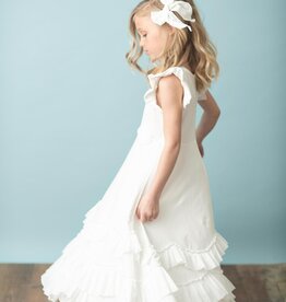 Girls' Ruffle Rosette Maxi