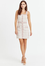 Mix Tweed Dress Pink/Ivory