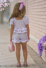 Girls' Pastel Tweed Short Set