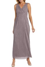 Shimmer Long Two-Piece Jacket Dress Mauve