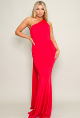 Open Back One Shoulder Multi Way Gown
