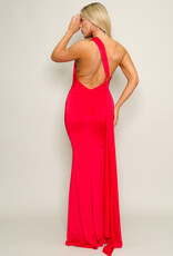 Open Back One Shoulder Multi Way Gown