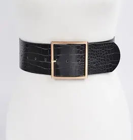 Faux Croc Belt