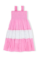 Girls' Colorblock Summer Maxi - Pink/White